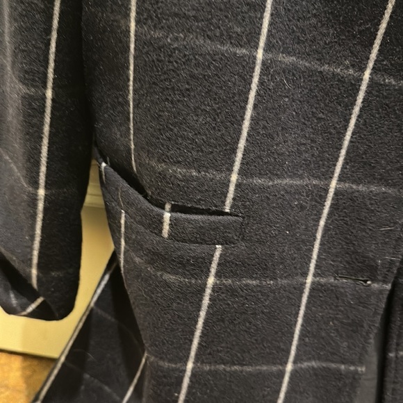 Navy plaid coat NEW by Levi Strauss off campus - Picture 5 of 10